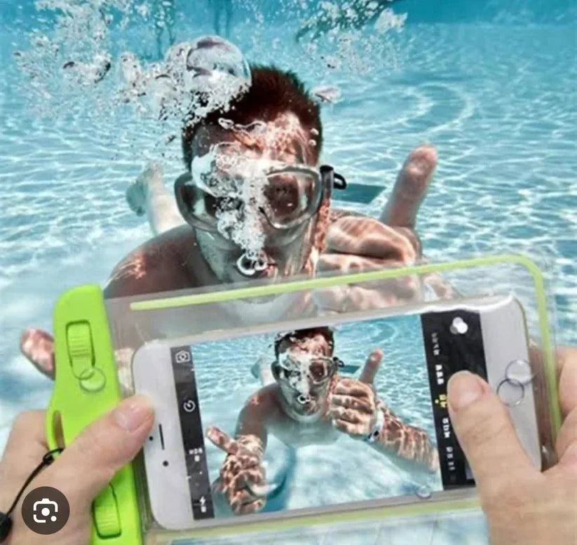 Water proof Transparent Mobile cover for Safety And Swimming Pool💦 (1pc).